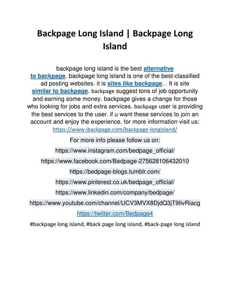 backpage long island|Long Island backpage 